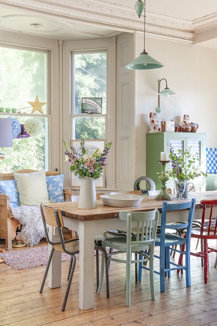 Color en el comedor – decoradoras decocasa Comedores en color turquesa