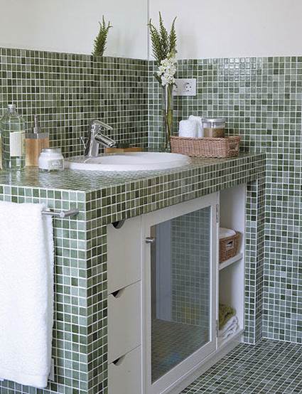 Muebles de obra en el baño – decoradoras decocasa Decoración Venecitas baño